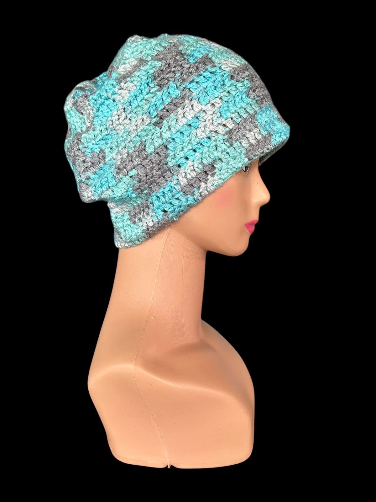 Japanese Brand × Kapital × Vintage Crochet Knitted Handmade Beanie Hats Rare ☠️☠️ Size ONE SIZE - 4 Thumbnail