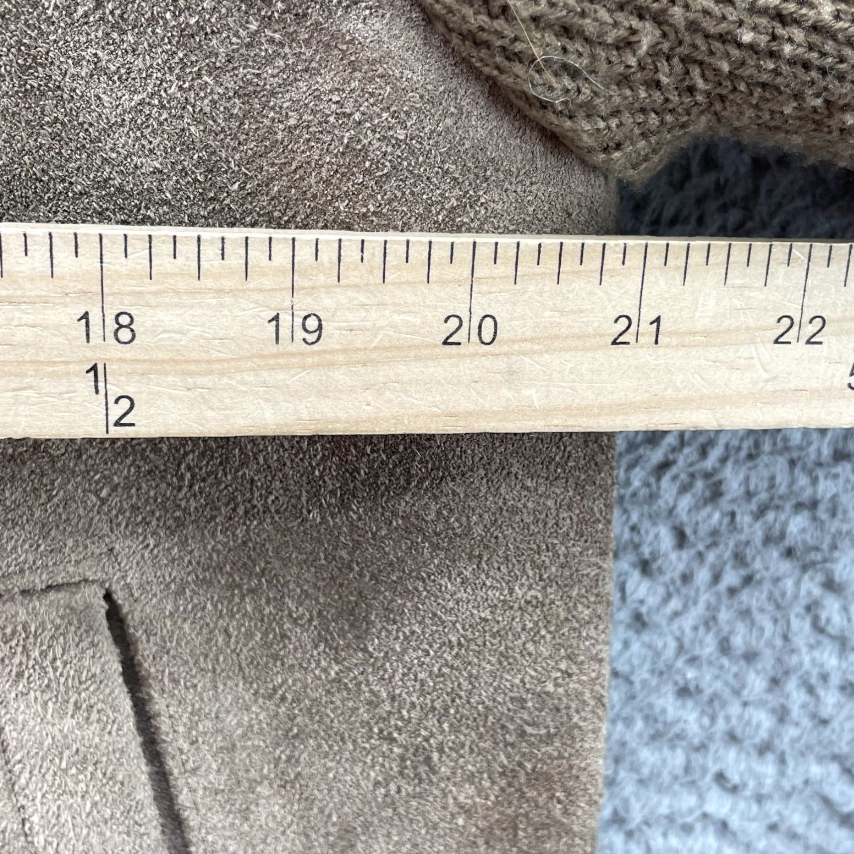 Vintage VTG Outdoor Exchange Cardigan Suede Leather Large Brown Men Knit V-Neck Academia 90s Preppy Old Money Cable-Knit Pattern Solid Size US L / EU 52-54 / 3 - 4 Thumbnail