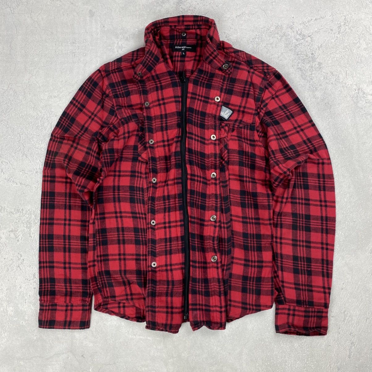 If Six Was Nine In The Attic Flannel Punk Style Shirt Size US L / EU 52-54 / 3 - 9 Thumbnail