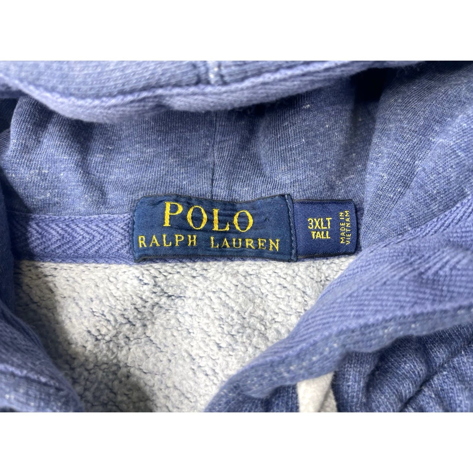 Polo Ralph Lauren Polo Ralph Lauren Hoodie Full Zip Mens 3XLT Blue Heavy Fleece Cotton Polyester Embroidered Logo 90s Classic Preppy Big & Tall Size US XXL / EU 58 / 5 - 3 Thumbnail