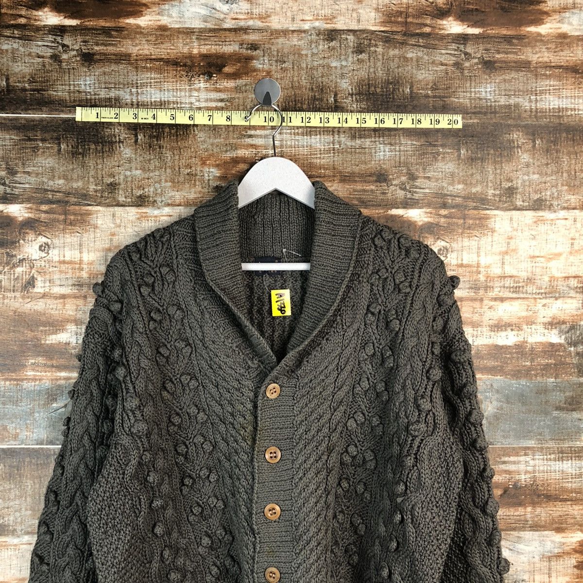 Vintage 💥RARE💥 Lipstar japan Grey Cardigan Knitwear #A1330 Size US M / EU 48-50 / 2 - 5 Thumbnail