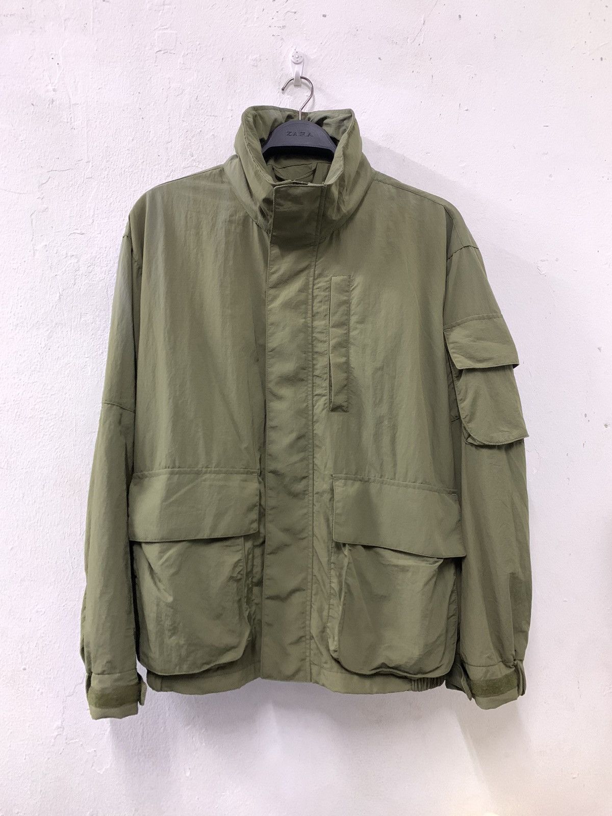 GU GU Light Jacket Oversized Blouson Olive Green Size US XL / EU 56 / 4 - 1 Thumbnail