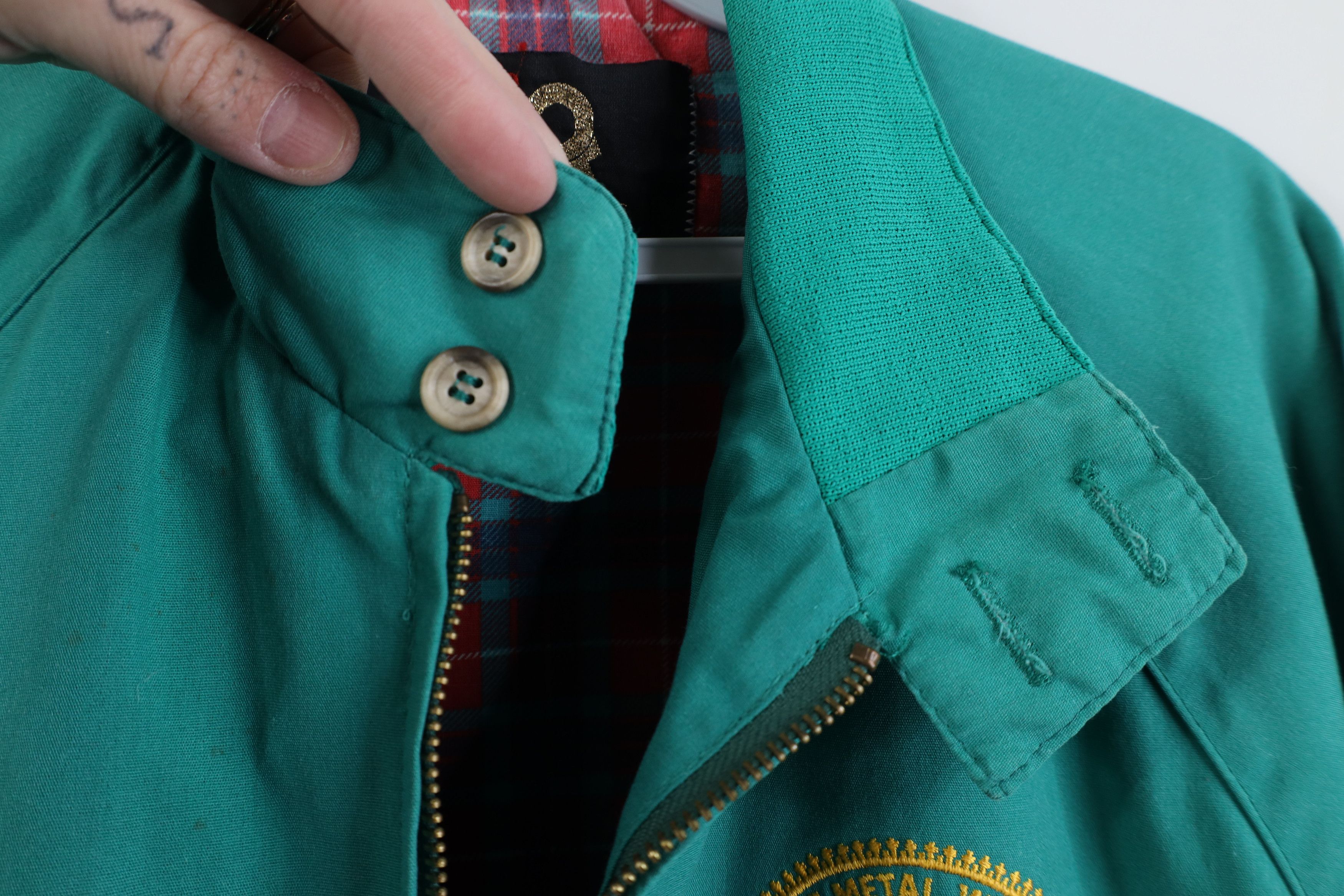 Vintage Vintage 80s 90s Workers Union Flannel Lined Bomber Jacket Size US L / EU 52-54 / 3 - 6 Thumbnail