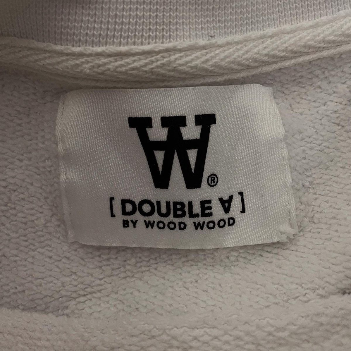 Wood Wood Wood Wood Basic WhiteCrewneck Sweatshirt Size M / US 6-8 / IT 42-44 - 3 Thumbnail