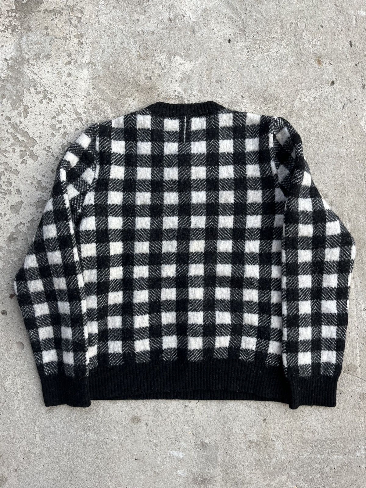 Hedi Slimane × Saint Laurent Paris FW14 Saint Laurent by Hedi Slimane Wool Checkered Sweater Size US S / EU 44-46 / 1 - 15 Thumbnail