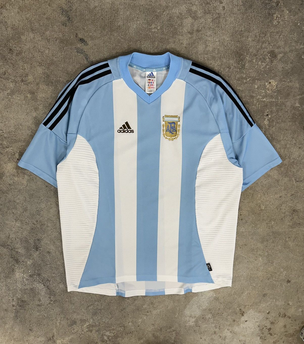 Adidas × Vintage Adidas 02-03 Argentina Soccer Jersey Kit World Cup RARE Size US XL / EU 56 / 4 - 1 Thumbnail