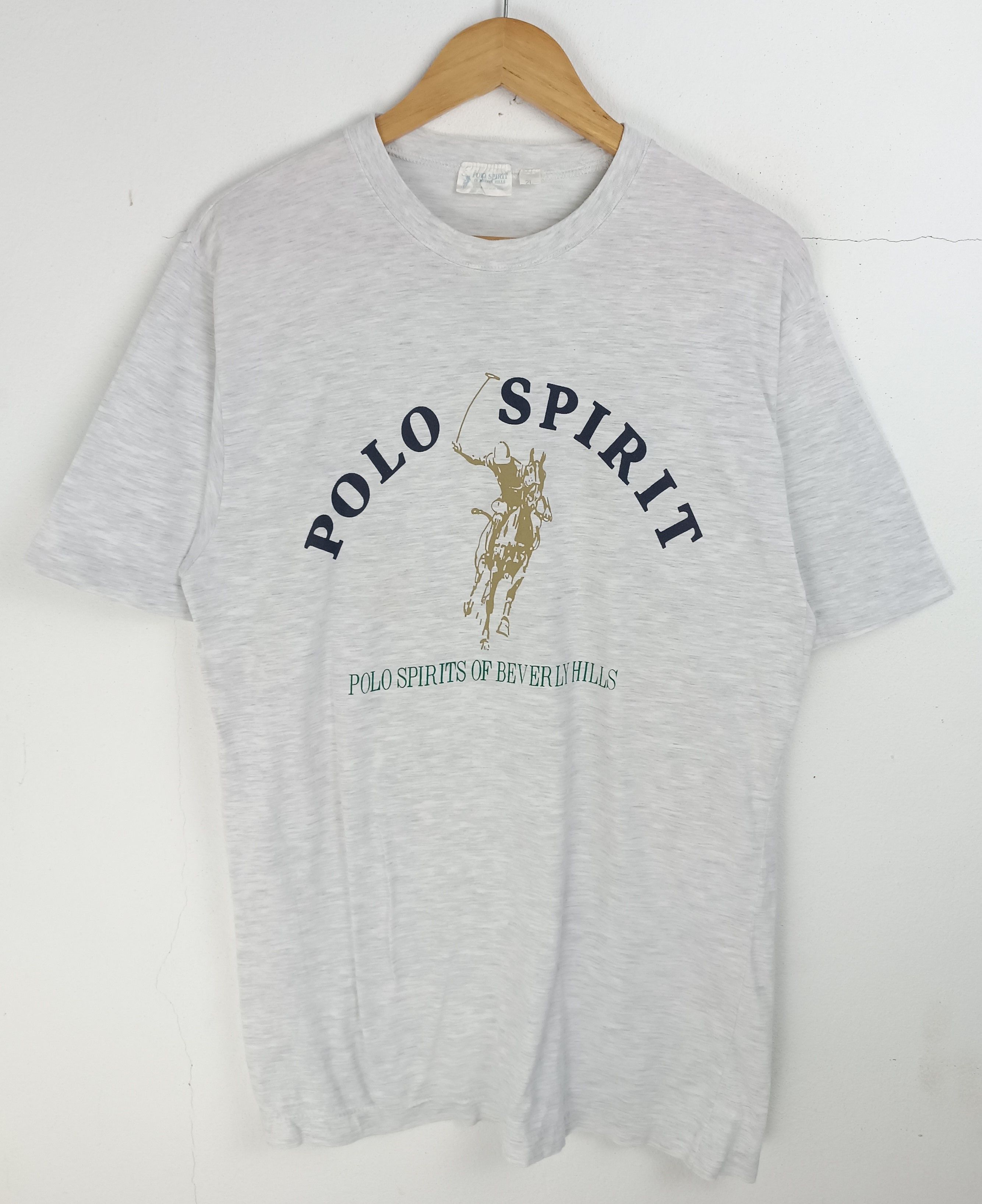 Vintage VINTAGE 90'S POLO SPIRIT CLASSIC LOGO SINGLE STITCH RARE TEE Size US M / EU 48-50 / 2 - 3 Thumbnail