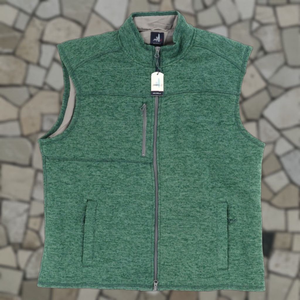 Vintage VINTAGE Johnny O Pacific Wes Full Zip Vest Heather Mock Jacket Green Men's XL Size US XL / EU 56 / 4 - 1 Thumbnail
