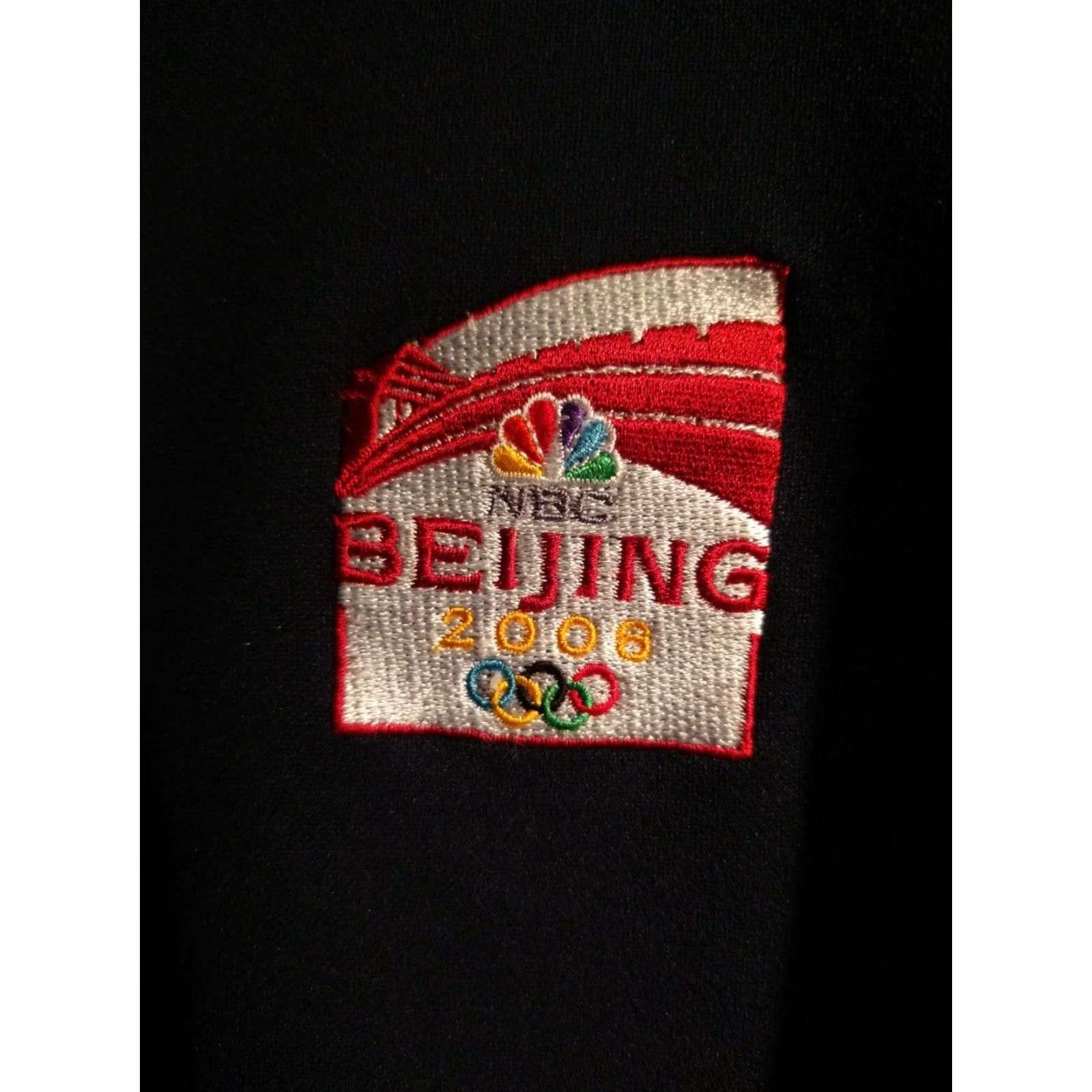 Nike VINTAGE Nike Beijing Olympics NBC Crew Shirt Collar Zip L Men Navy Blue SKU L Shirt Size US L / EU 52-54 / 3 - 2 Thumbnail
