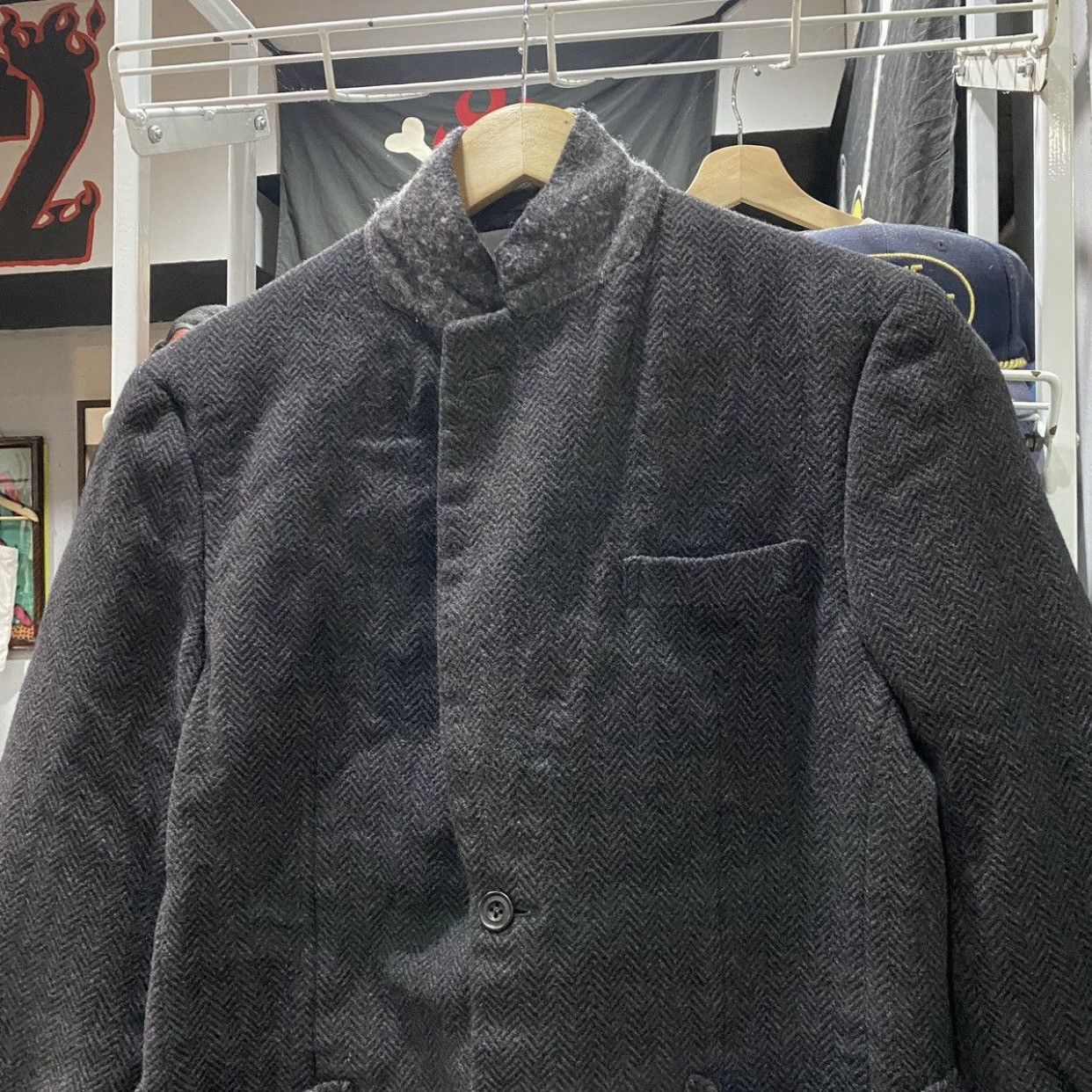 Burberry Vintage Burberrys Prorsum WoolSilk HerringboneMandarinCollar Size US M / EU 48-50 / 2 - 4 Thumbnail