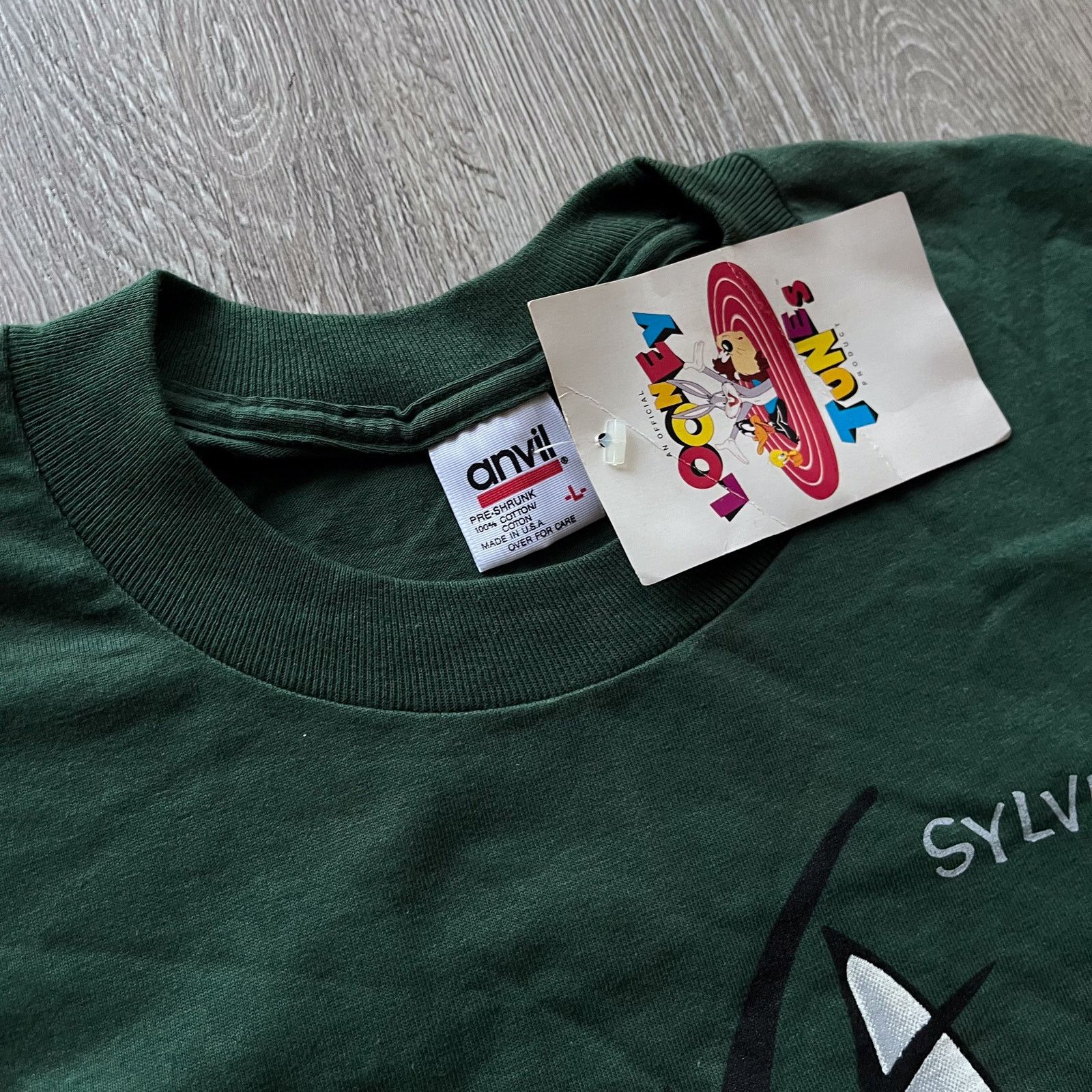 Vintage 90s Sylvester Cat Looney Tunes Cartoon T Shirt Men's Large Size US L / EU 52-54 / 3 - 6 Thumbnail
