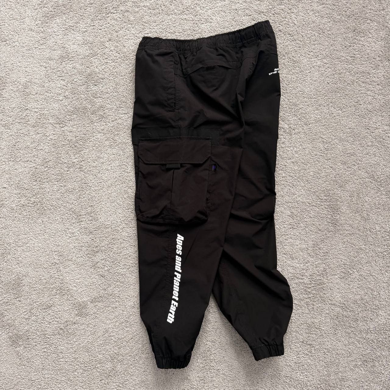 Aape Bape Aape Team Cargo Black Pants Joggers Size US 32 / EU 48 - 4 Thumbnail
