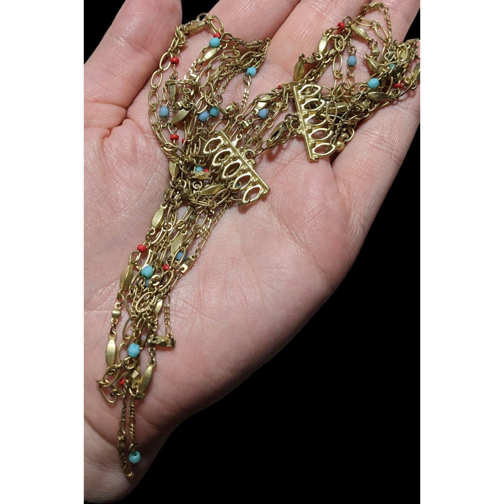 Other Bohemian Multilayer Chain Beaded Necklace Size ONE SIZE - 7 Thumbnail