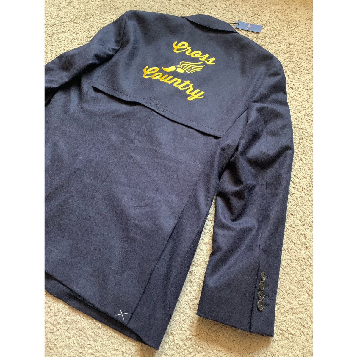 Noah NOAH CROSS COUNTY EMBROIDERED LOGO BLAZER JACKET Size 40R - 7 Thumbnail