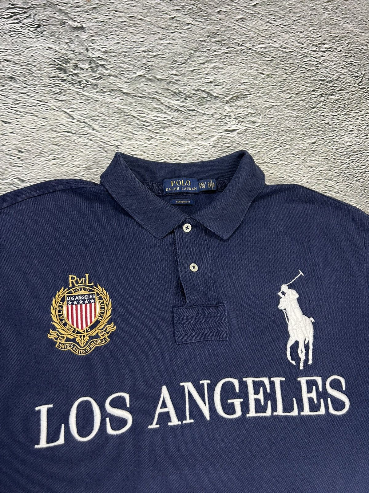 Ralph Lauren Chief Keef Polo Ralph Lauren Los Angeles navy blue big pony Size US XXL / EU 58 / 5 - 2 Thumbnail