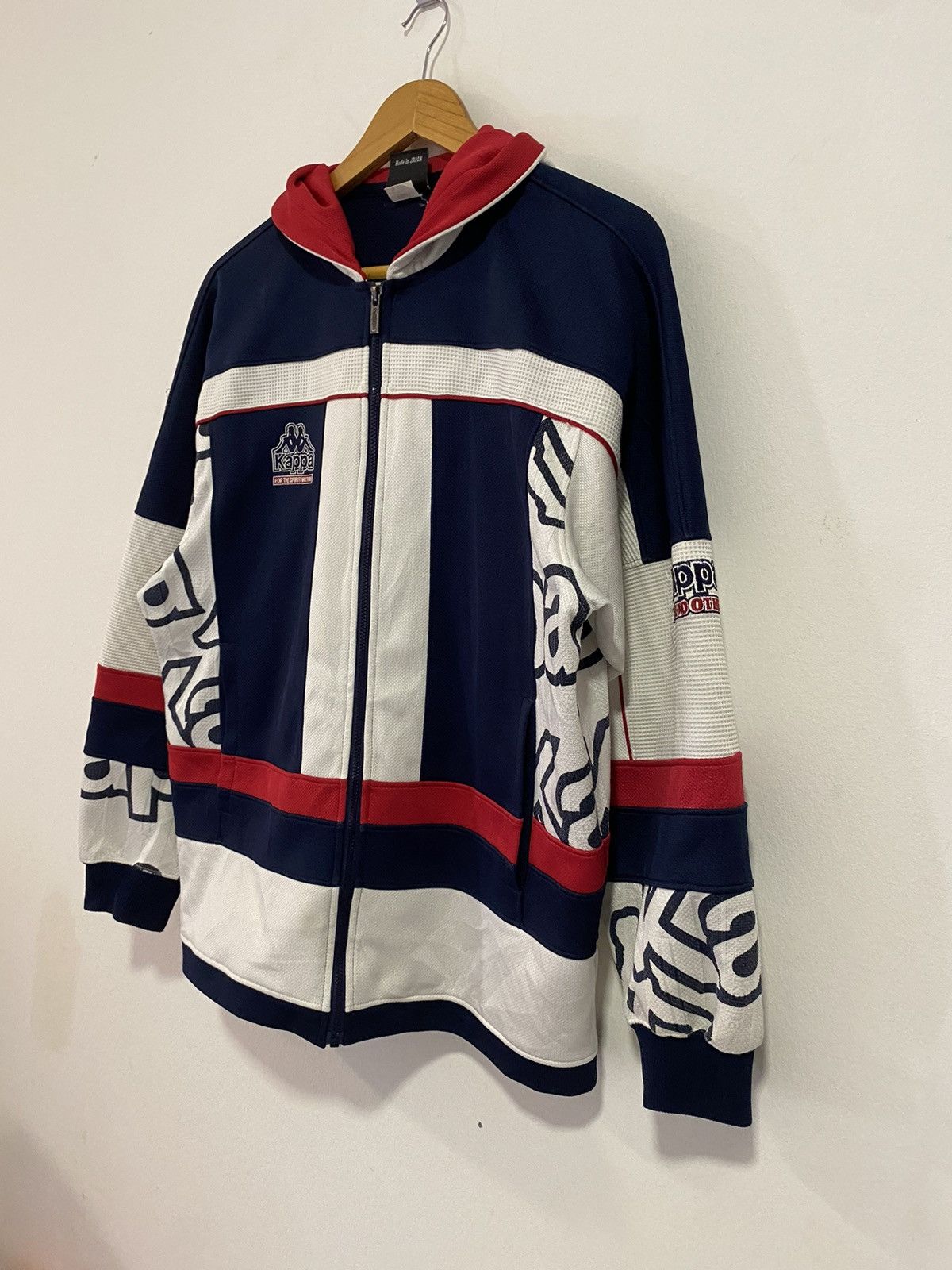 Kappa × Vintage Vintage Kappa Big Logo Colour Block Hooded Jacket Size US M / EU 48-50 / 2 - 3 Thumbnail
