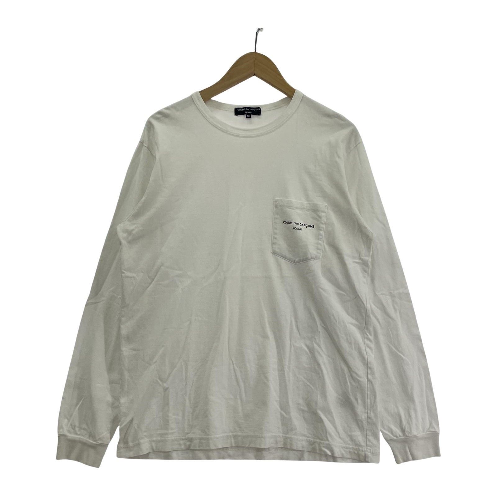 Comme des Garcons Homme Split Logo Long Sleeve Shirt | Grailed