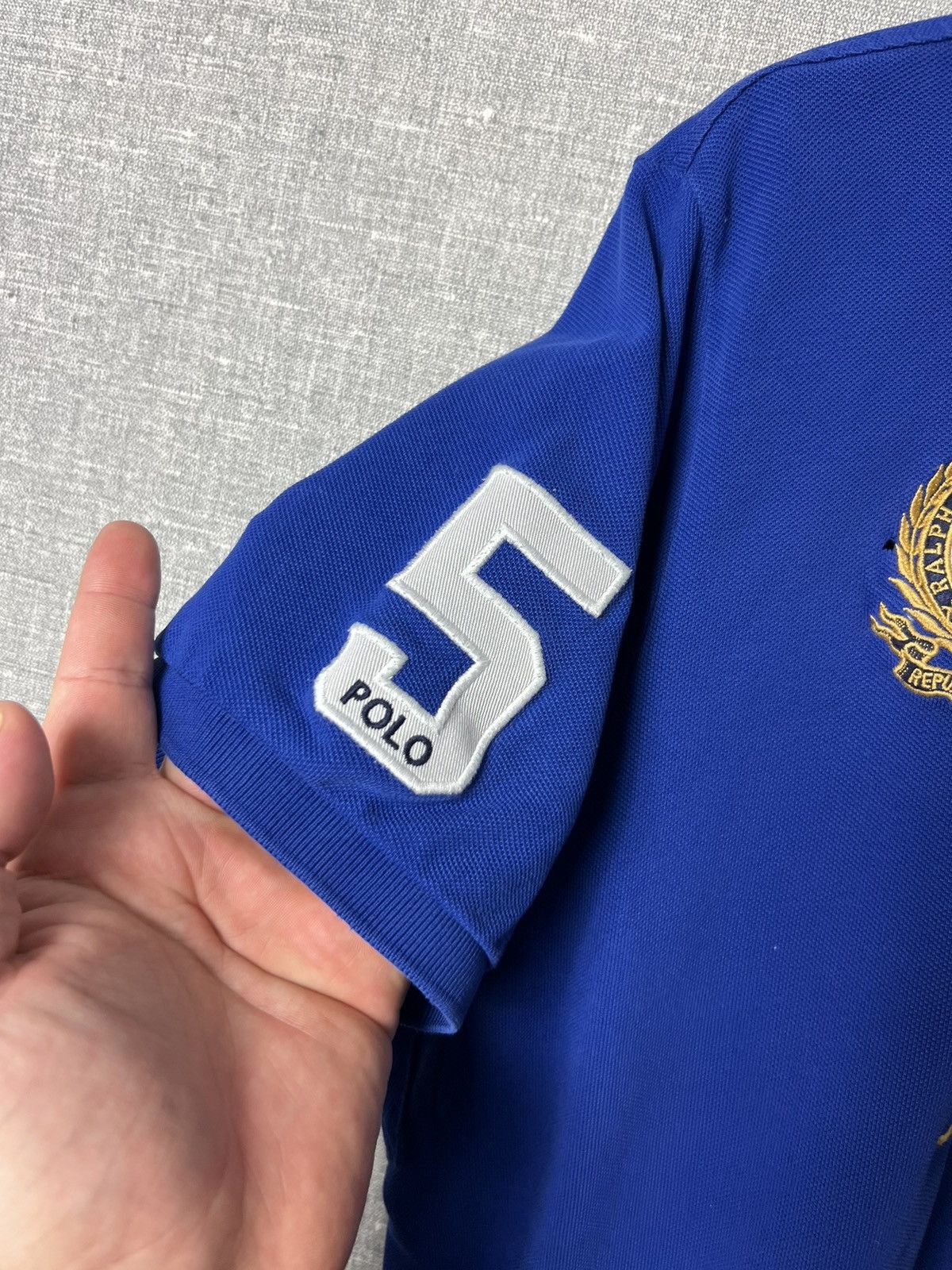 Polo Ralph Lauren × Vintage Polo Ralph Lauren Paris #3 Big Logo Polo Shirt Size US L / EU 52-54 / 3 - 10 Thumbnail