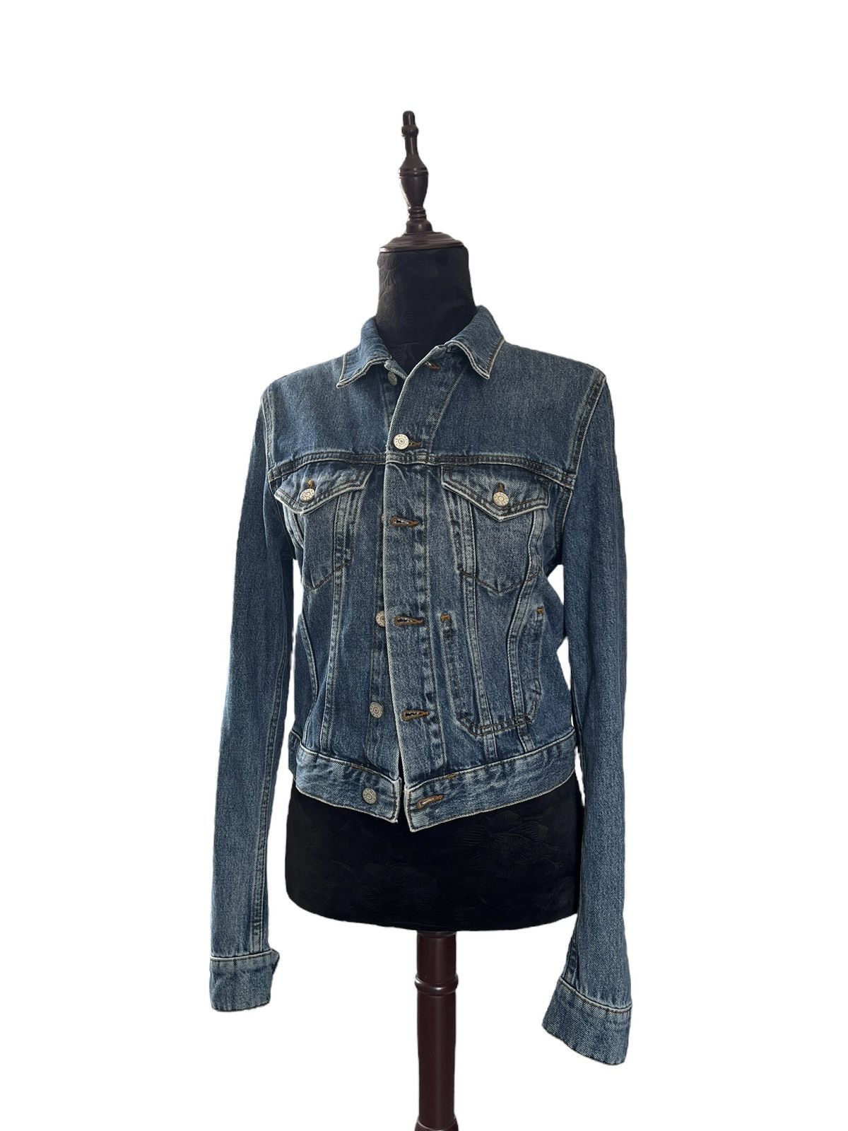 Acne Studios Acne Studios SS14 Cropped Denim Jacket Size XS / US 0-2 / IT 36-38 - 17 Thumbnail