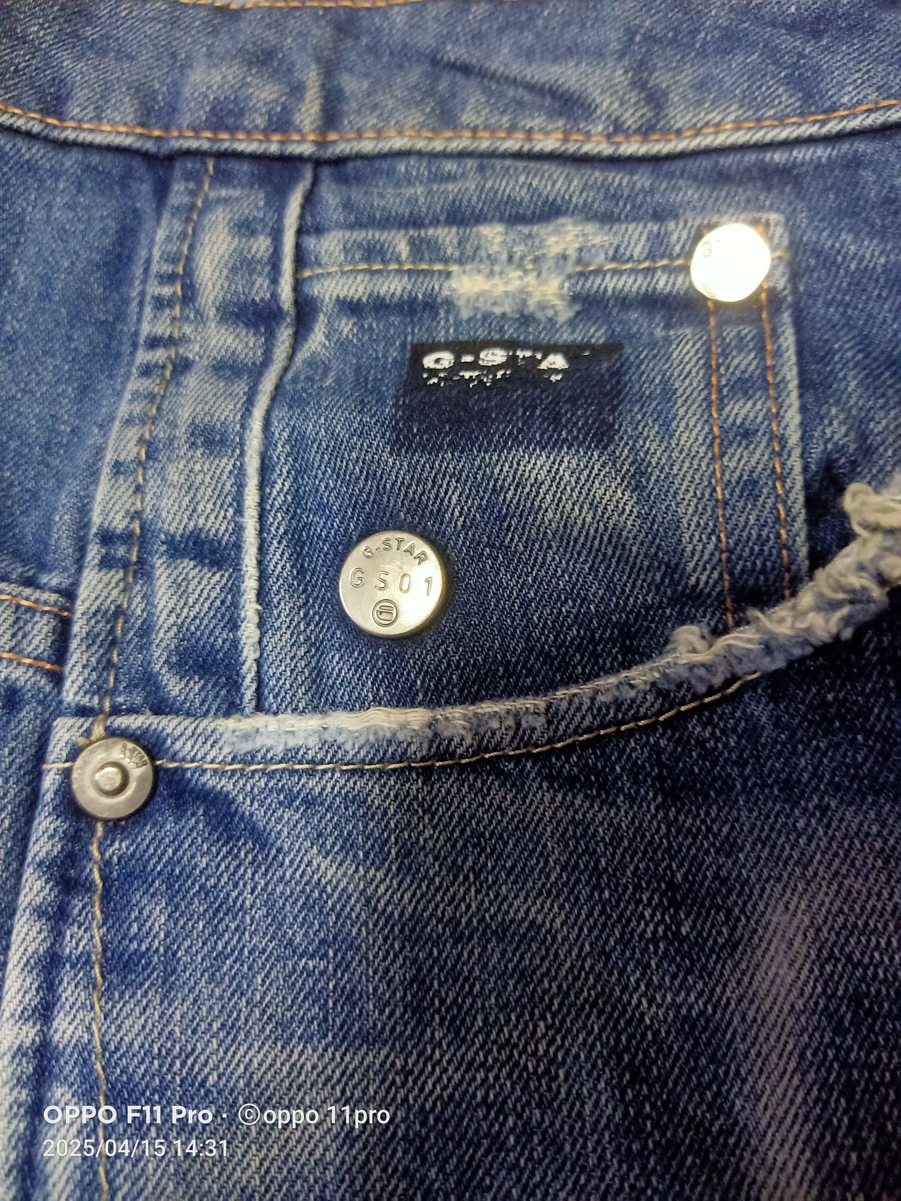 G-Star × Vintage Gstar Slim Fit Straight Curve Denim Distressdenim Size US 31 - 9 Thumbnail