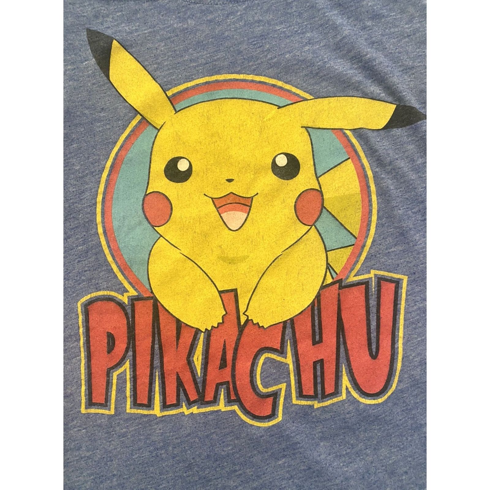 Vintage Mighty Fine Pokémon Pikachu Blue T-Shirt Womens Medium Size M / US 6-8 / IT 42-44 - 2 Thumbnail