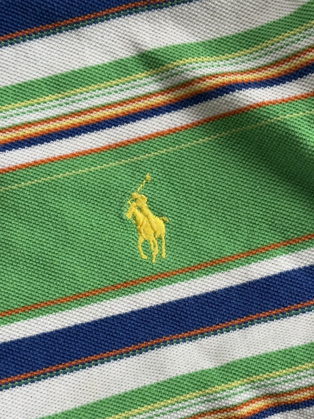 Polo Ralph Lauren × Ralph Lauren × Vintage Polo Ralph Lauren M striped polo button up T-shirt tee RL Size US M / EU 48-50 / 2 - 7 Thumbnail