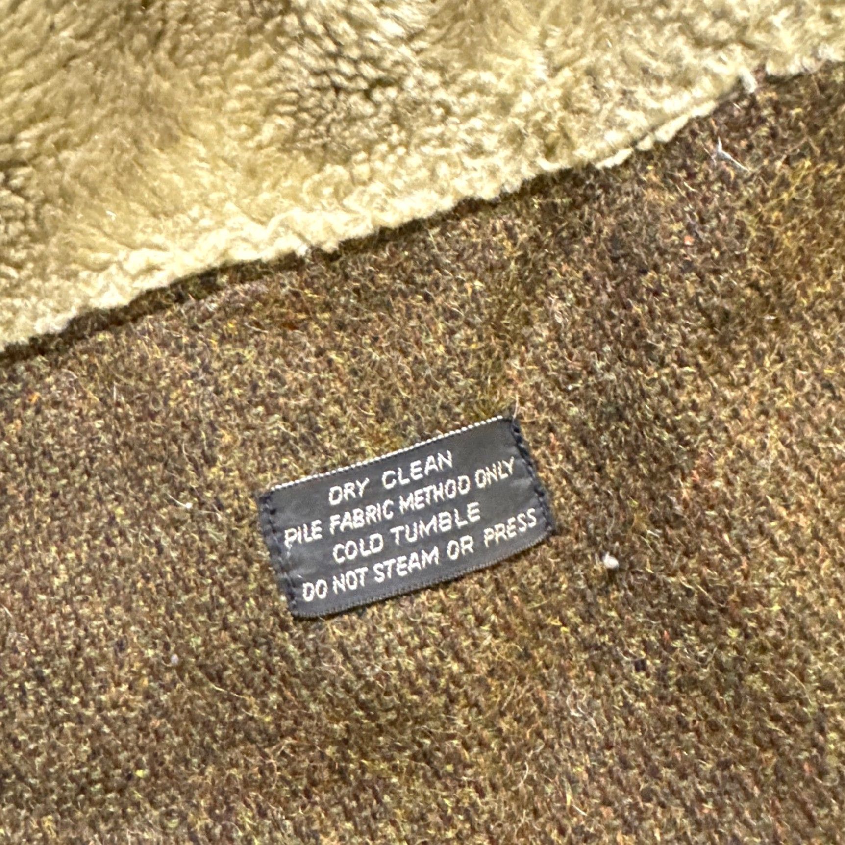 The Unbranded Brand VINTAGE Pea Coat Coat Men L Brown Fur Lined 40L Full Zip Stratojac Size US L / EU 52-54 / 3 - 4 Thumbnail