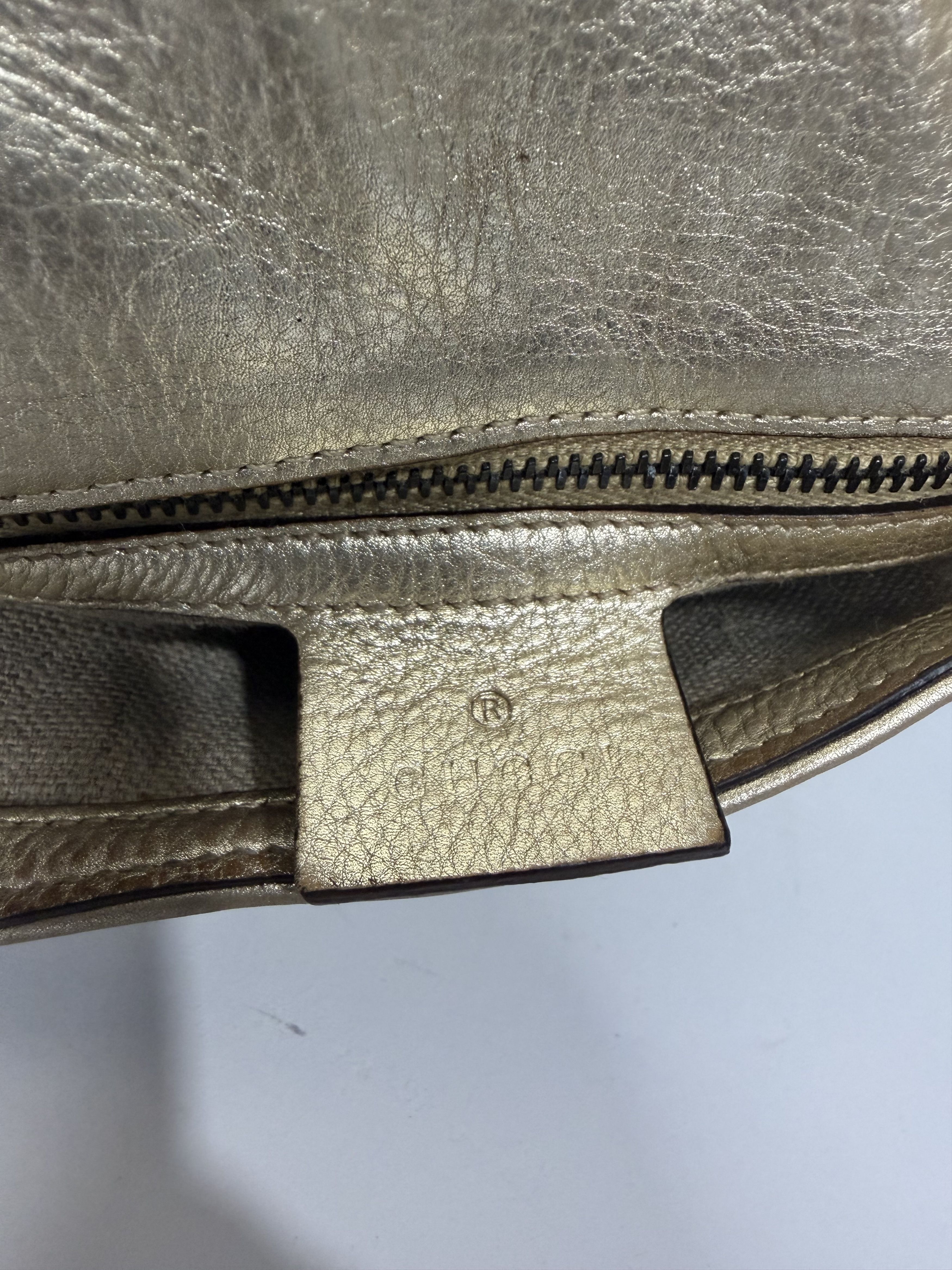 Gucci GUCCI Tom Ford Metallic Calfskin Horsebit Chain Studded Bag Size ONE SIZE - 9 Thumbnail