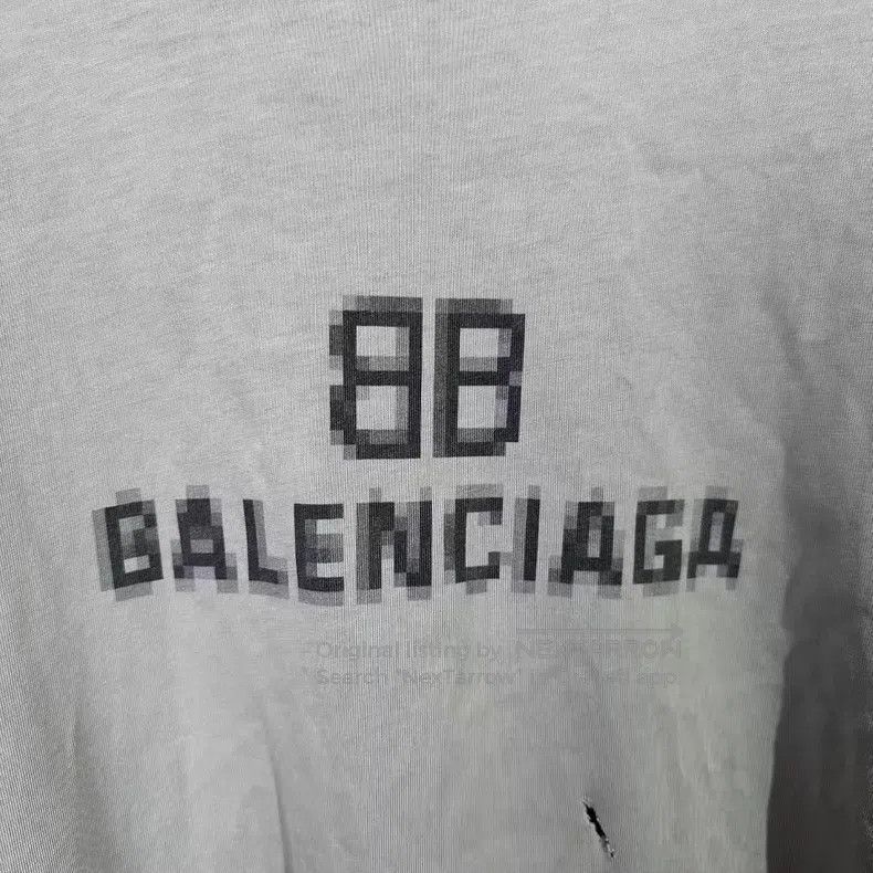 Balenciaga Balenciaga Mosaic Destroyed Letter Short Sleeve Size US XS / EU 42 / 0 - 3 Thumbnail