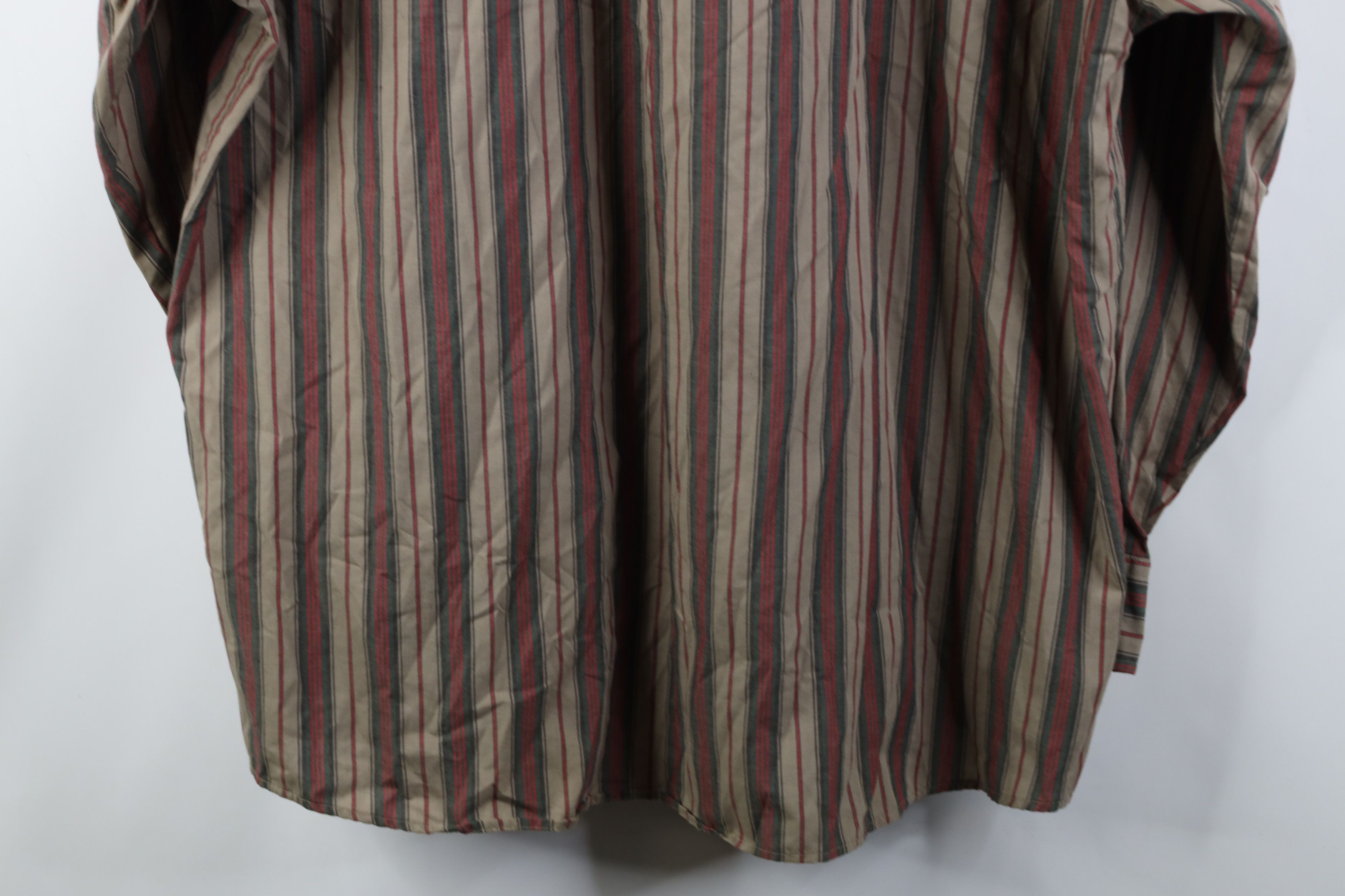 Vintage Vintage 90s Streetwear Striped Collared Button Down Shirt Size US XL / EU 56 / 4 - 10 Thumbnail