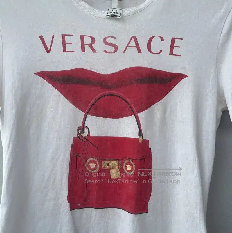 Versace Versace White Cotton Women's T-Shirt with Graphic . Size S / US 4 / IT 40 - 8 Thumbnail