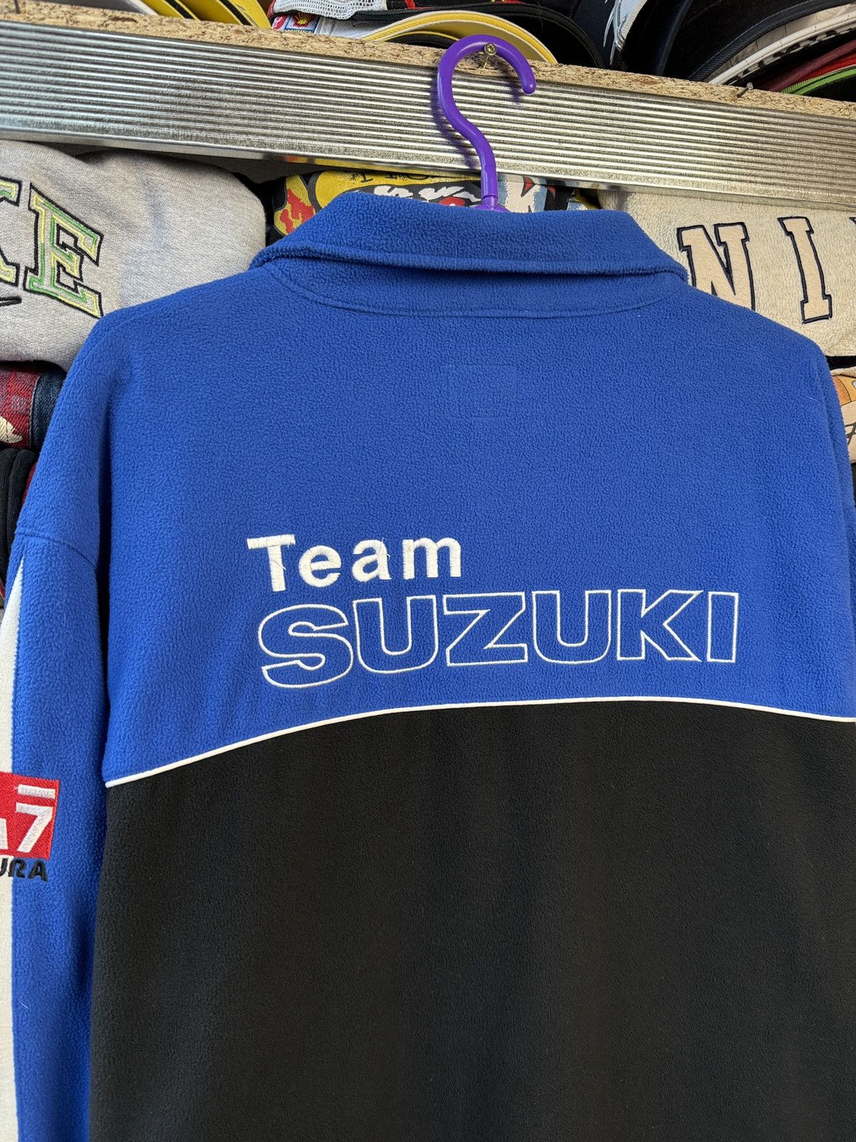 NASCAR × Vintage Vintage Suzuki Racing Fleece Jacket Nascar Big Logo Size US L / EU 52-54 / 3 - 8 Thumbnail