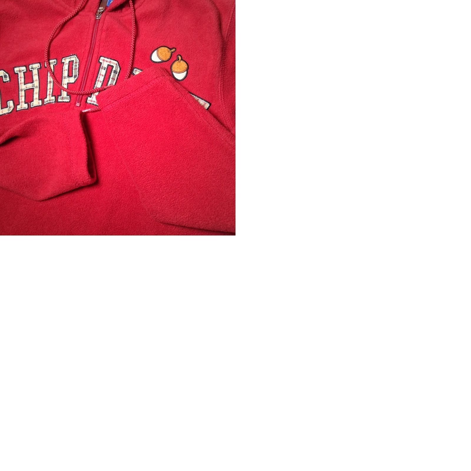 Vintage VINTAGE Disney Chip N Dale Fleece Hooded Sweatshirt Small Red Character Hoodie Women S Hoodie Size S / US 4 / IT 40 - 10 Thumbnail
