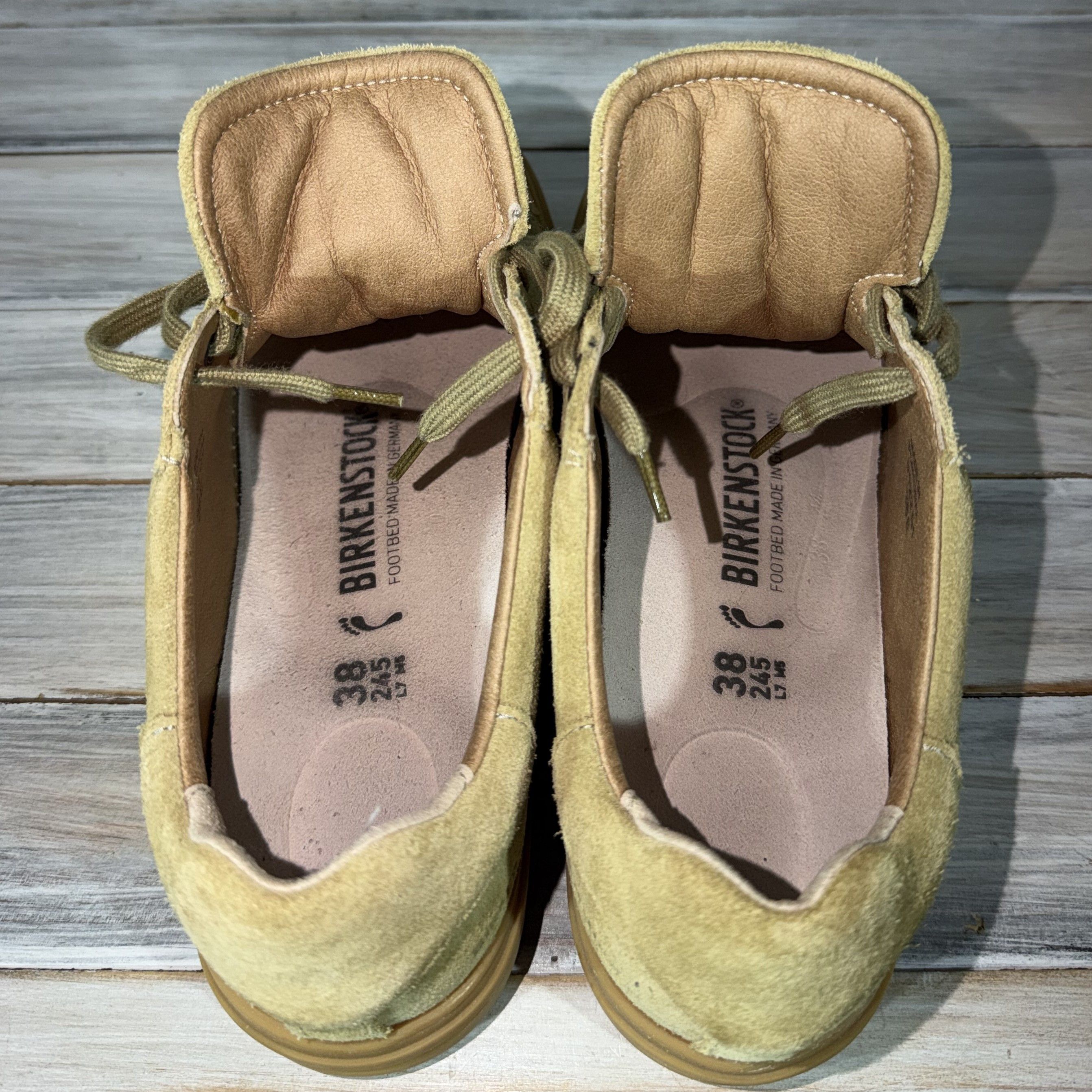 Birkenstock BIRKENSTOCK Bend Low Trainers Khaki Sneakers Suede Leather Size US 7 / IT 37 - 10 Thumbnail