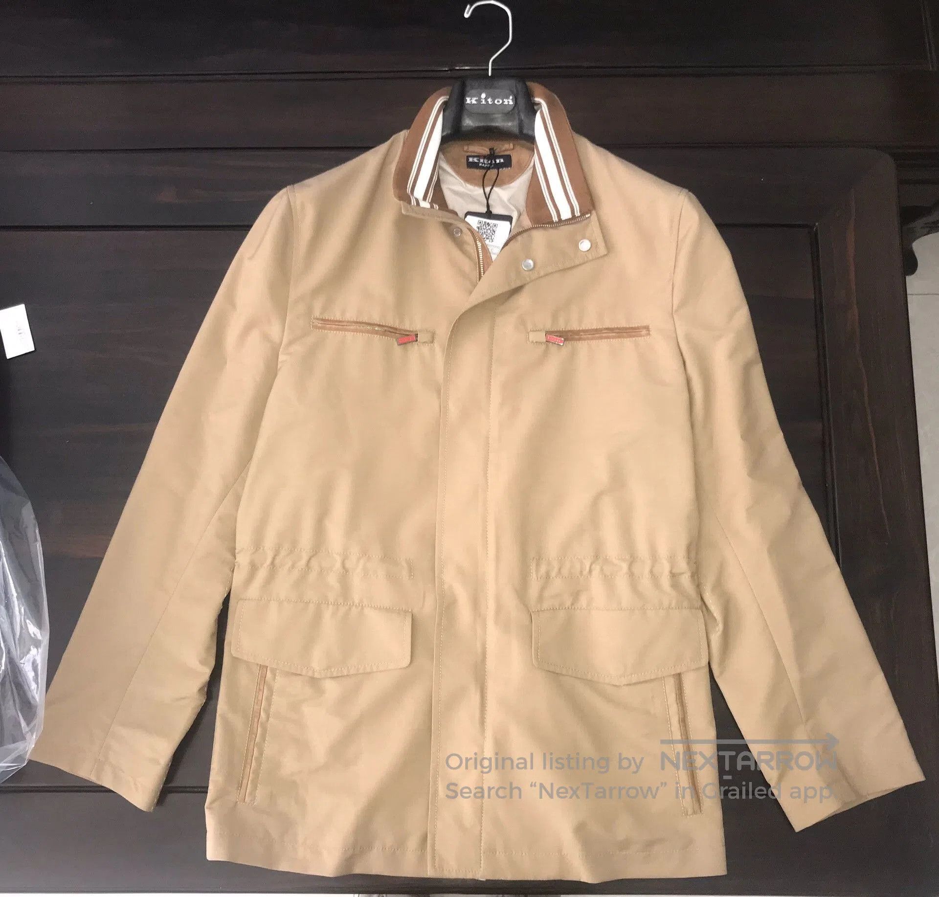 Kiton brand new kiton wool trench coat jacket. Size US L / EU 52-54 / 3 - 1 Thumbnail