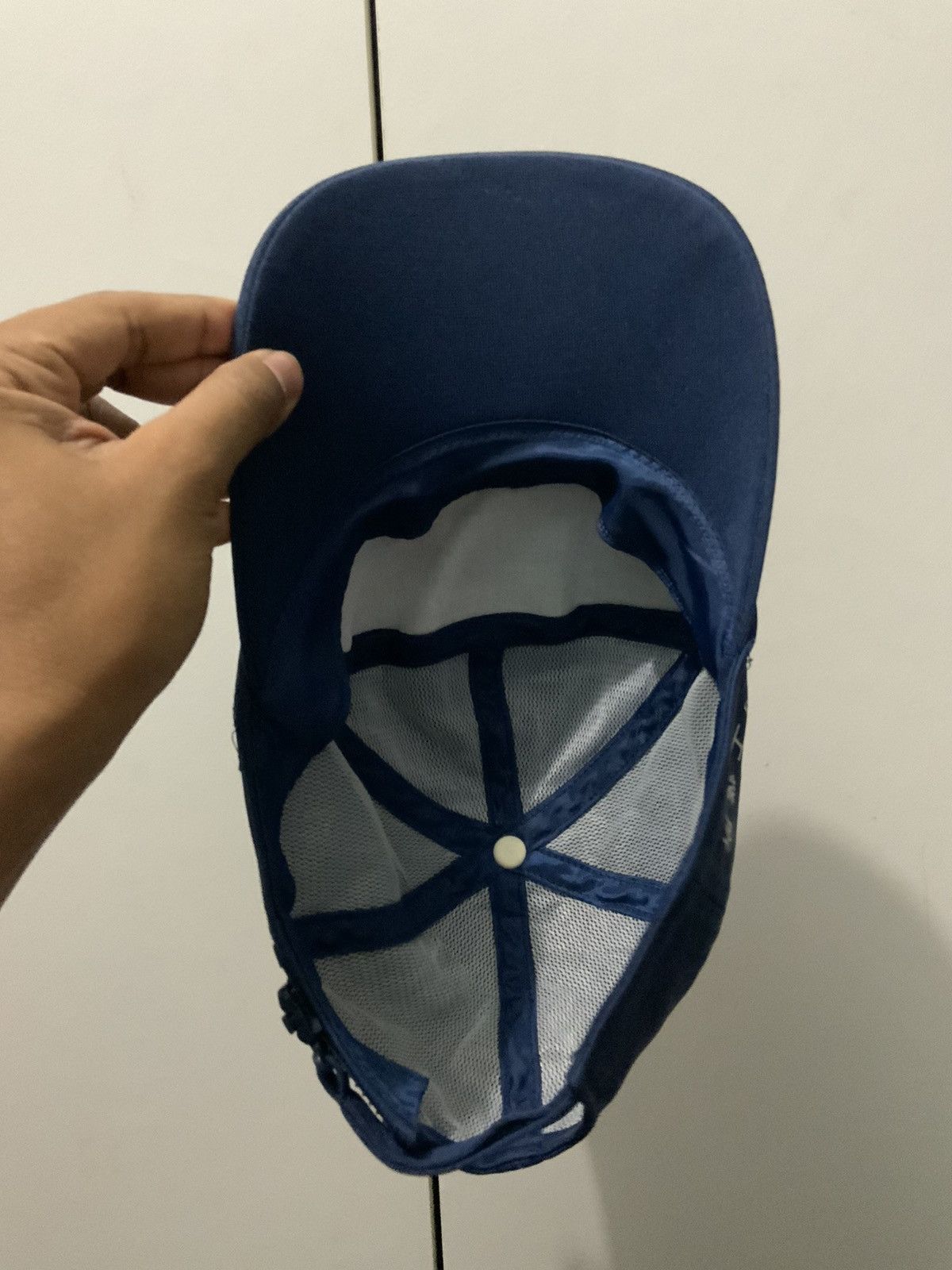 Vintage Vintage Yanmar Big Logo Indigo Hat Size ONE SIZE - 7 Thumbnail