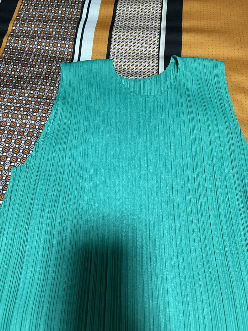 Issey Miyake Issey Miyake Green sleeveless dress Size M / US 6-8 / IT 42-44 - 4 Thumbnail
