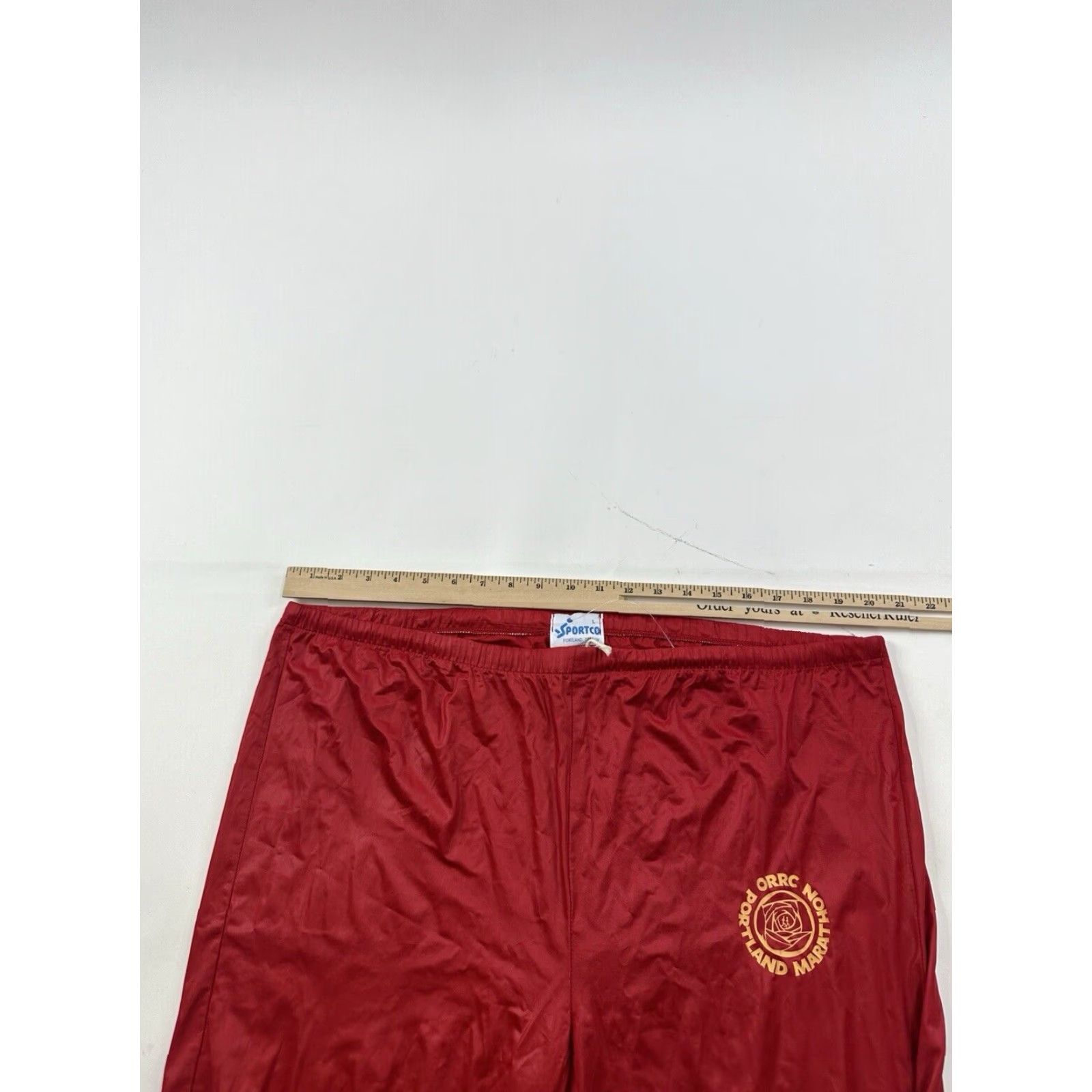 Vintage VINTAGE Portland Marathon Windbreaker Pants Mens L Red Sportco USA Run Jog Activewear Size US 33 - 5 Thumbnail