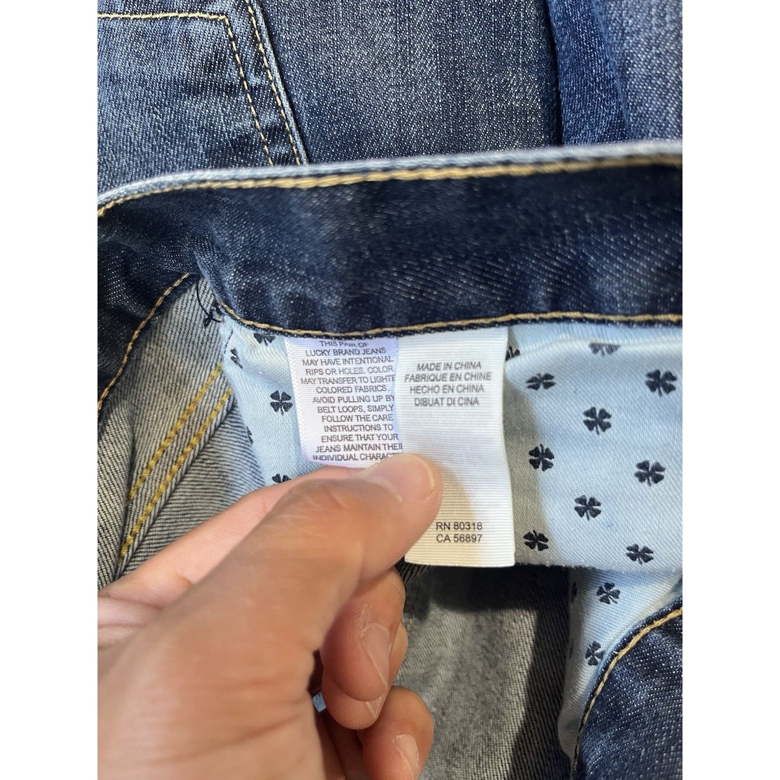 Lucky Brand Lucky Brand Jeans Men 40x32 Blue Medium Wash Cotton Stretch Size US 40 / EU 56 - 9 Thumbnail