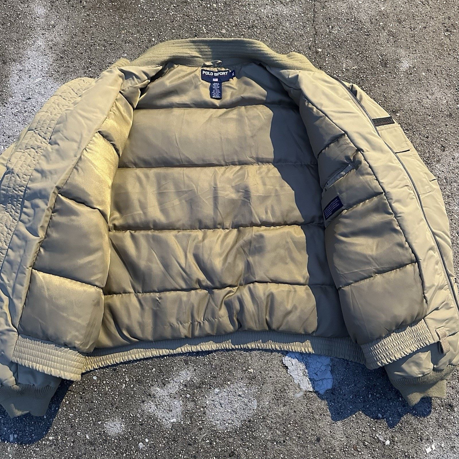 Polo Ralph Lauren × Vintage Vintage 90s Polo Sport Ralph Lauren Bomber Puffer Jacket Size US XL / EU 56 / 4 - 3 Thumbnail