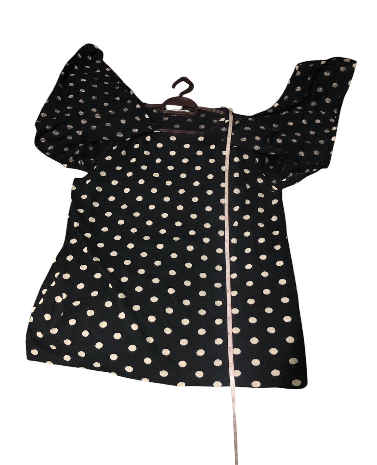 Designer × Issey Miyake Issey Miyake Rare Design Blouse Polka Dots Black and White Size S / US 4 / IT 40 - 1 Thumbnail