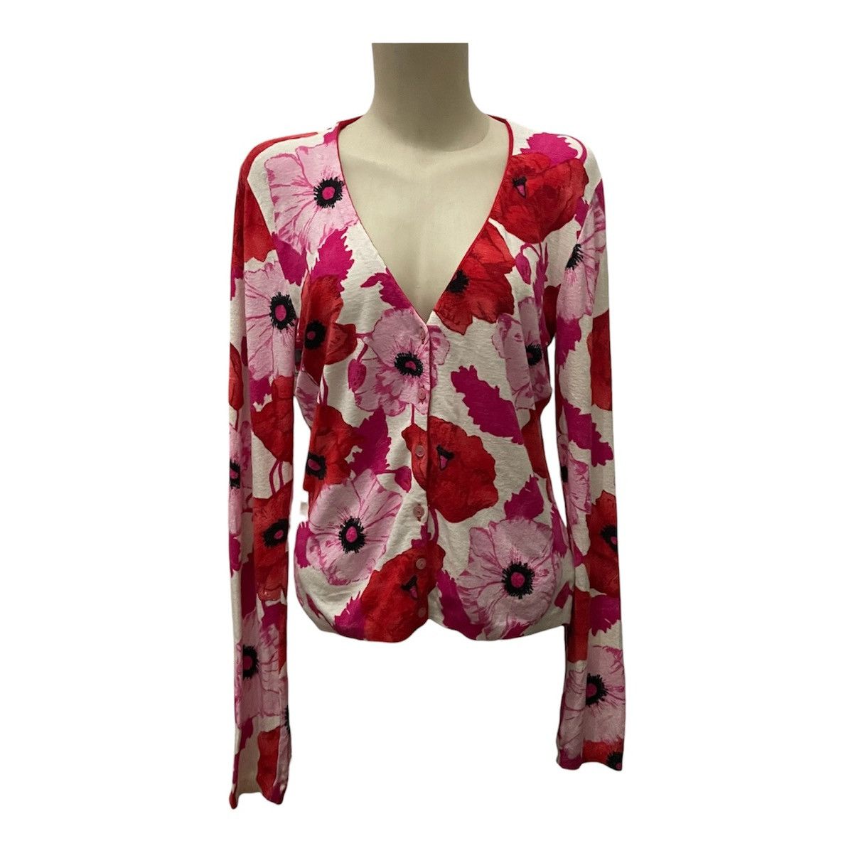 Anna Molinari ANNA MOLINARI FLORAL CARDIGAN JACKET Size M / US 6-8 / IT 42-44 - 1 Thumbnail