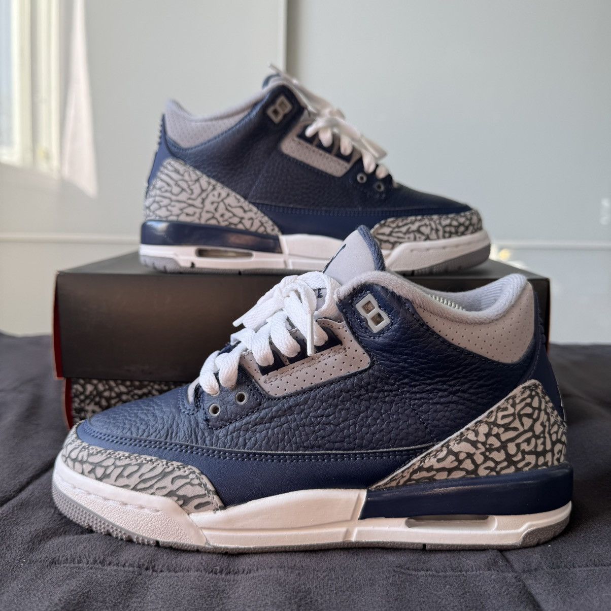 Jordan Brand × Nike Air Jordan 3 Retro “Georgetown” 2021 GS Size US 5.5 / EU 38 - 1 Thumbnail