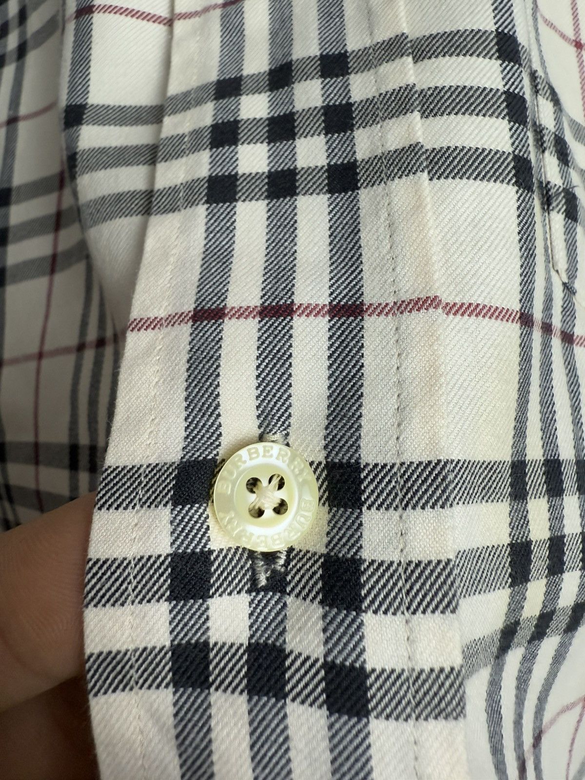 Burberry × Designer × Vintage Vintage y2k Burberry Nova Check longsleeve shirt XL old money Size US XL / EU 56 / 4 - 6 Thumbnail
