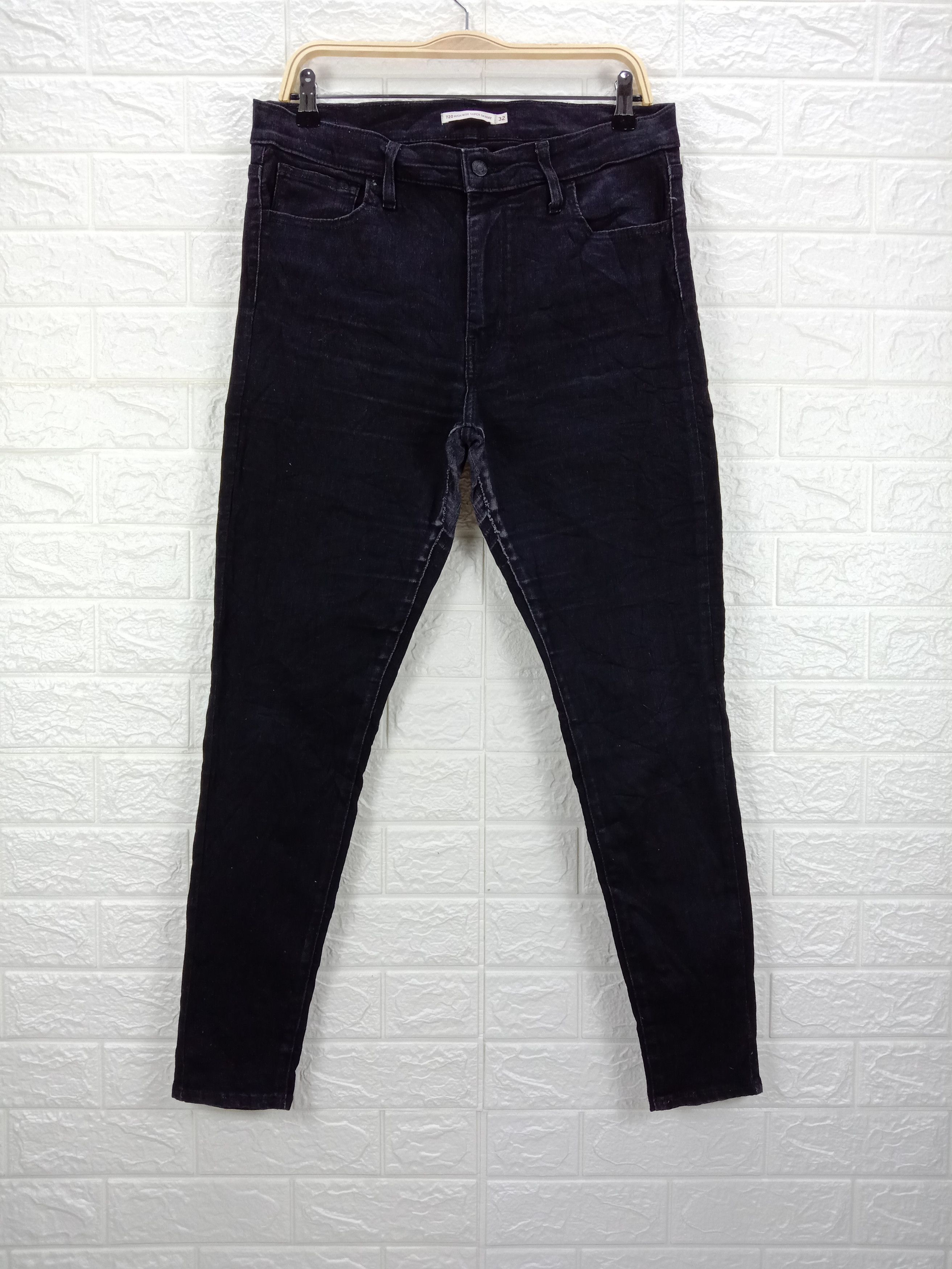 Levi's Vintage Levi's 720 Black Jeans Size 32" / US 10 / IT 46 - 1 Thumbnail