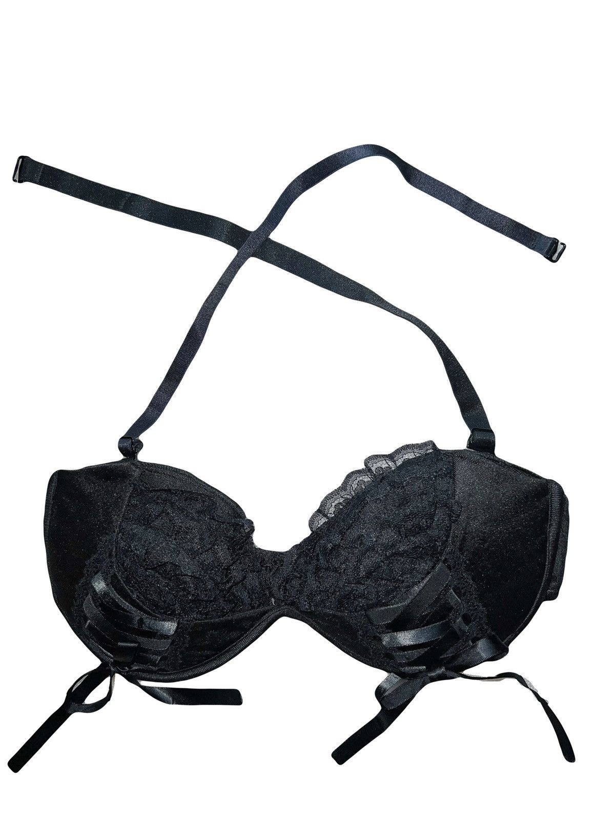 Japanese Brand Vintage Japanese Gothic lace bra 🖤🧛🏻‍♀️ Size ONE SIZE - 1 Thumbnail