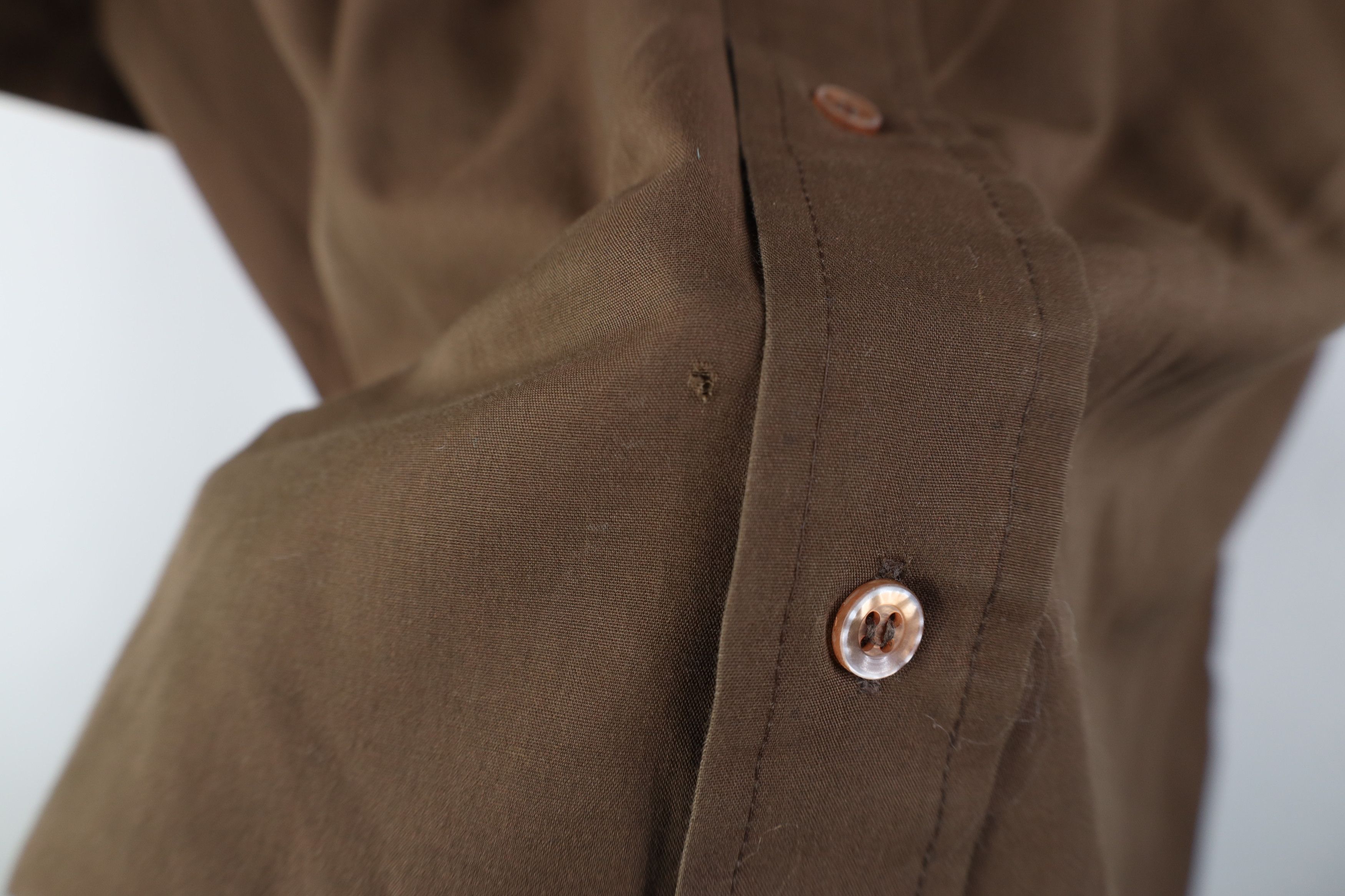 Vintage Vintage 70s Streetwear Short Sleeve Button Shirt Brown Size US XL / EU 56 / 4 - 10 Thumbnail