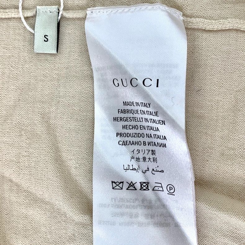 Gucci Gucci Beige bee embroidered wool V-neck long-sleeved knitte Size US S / EU 44-46 / 1 - 6 Thumbnail