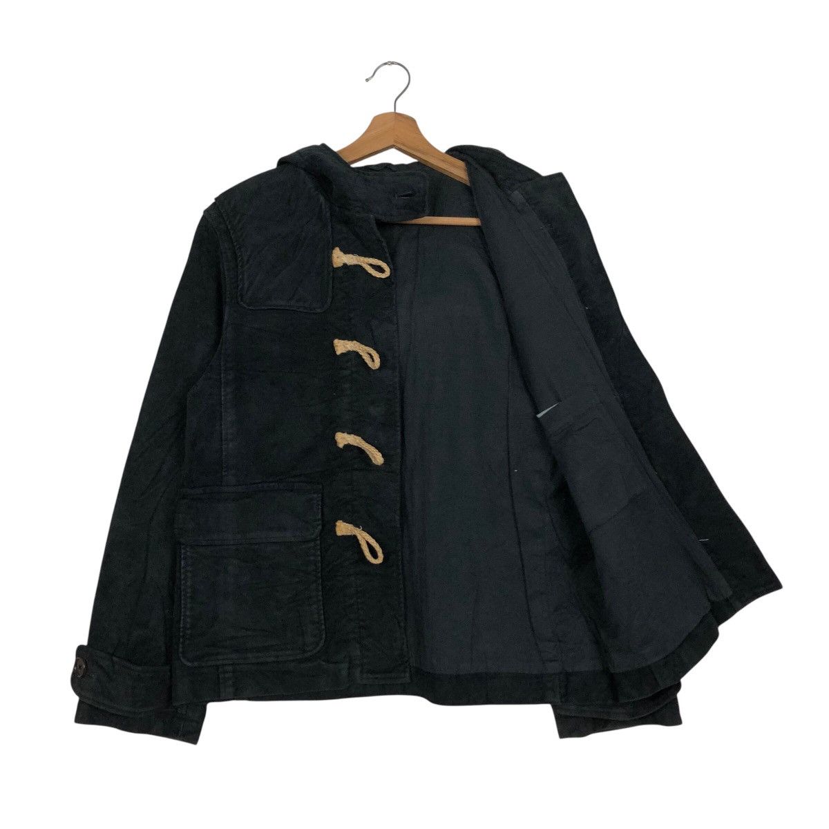 Japanese Brand 📌Rich Black Vintage Chore Jacket MHL Margaret Howell Size US M / EU 48-50 / 2 - 12 Thumbnail
