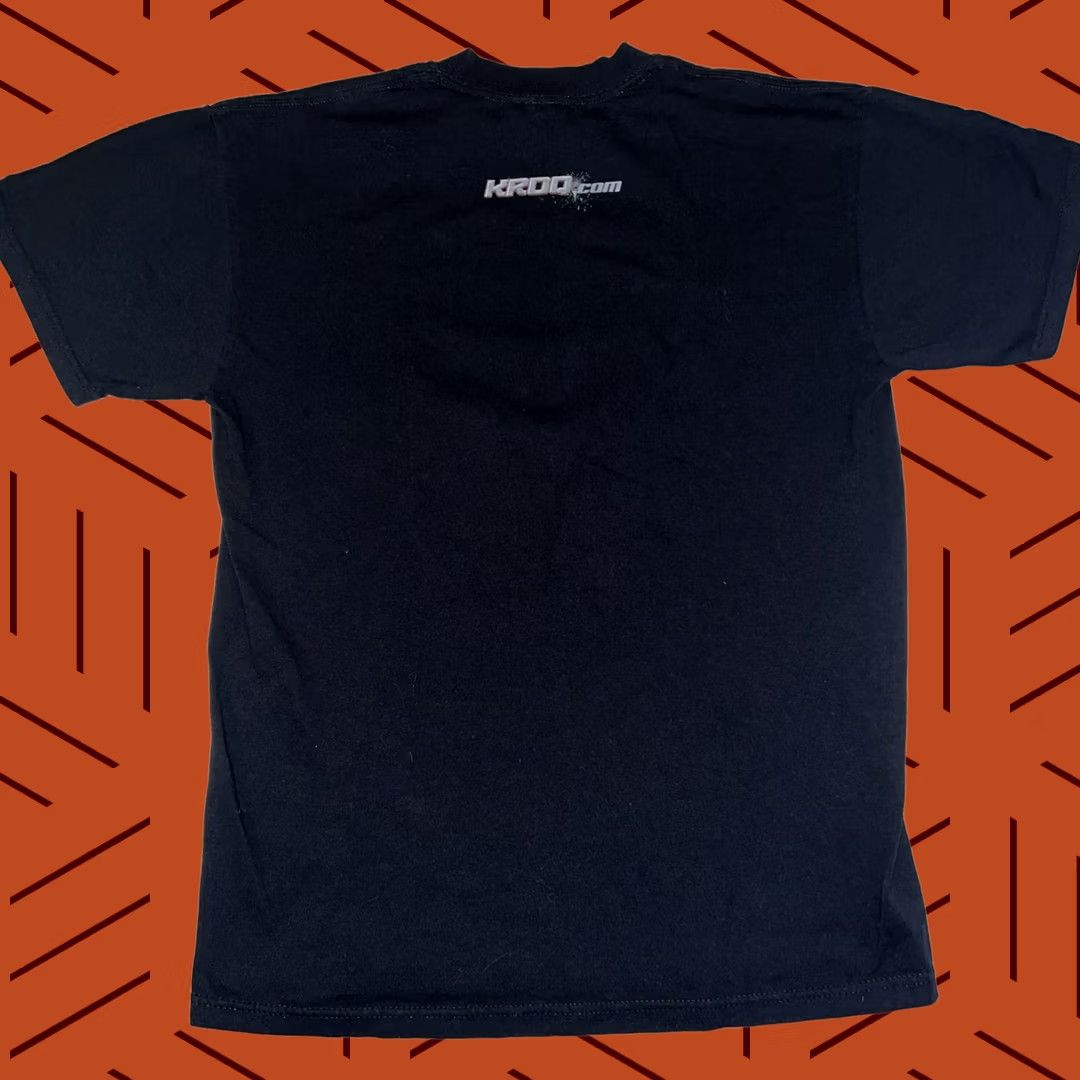 Jerzees KROQ 106.7 LA Radio Station Logo Shirt Adult Medium Black Cotton Jerzees Short Sleeve Crew Neck 80s 90s Rock Music Logo Mens Size US M / EU 48-50 / 2 - 1 Thumbnail